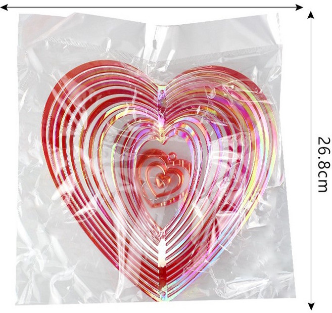 愛心蝴蝶 驅鳥吊飾 螺旋風轉 庭院佈置 嚇鳥器