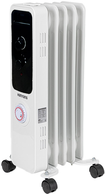 (본사공식) 한양테크 타이머 전기 라디에이터 5핀/7핀/9핀/11핀/15핀 동파방지 가정용 업소용, 타이머 라디에이터 5핀(블랙 HY-05P)