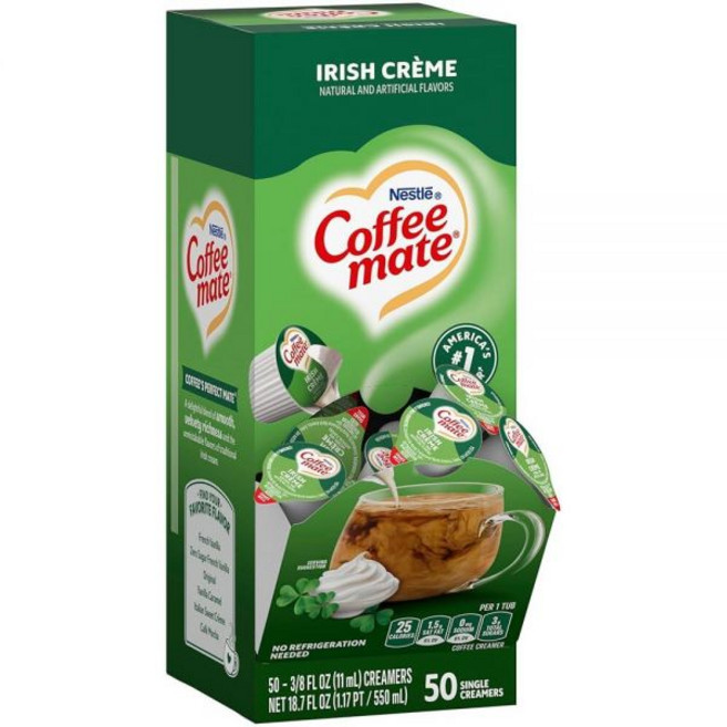 Coffeemate 리퀴드 크리머 싱글 아이리시 크림 50개입 161930, 11ml, 1개