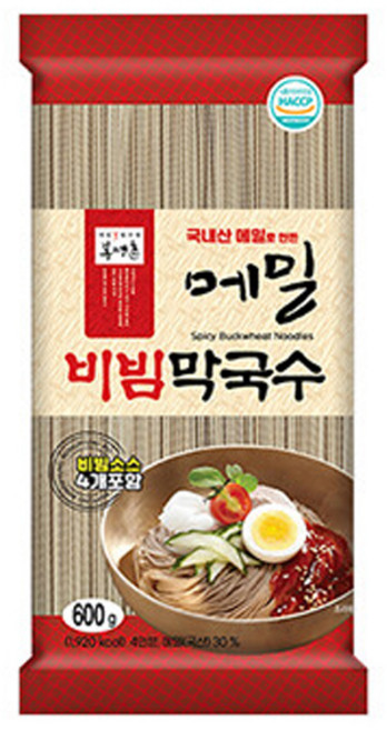 봉평촌 메밀 비빔 막국수 600g 3개