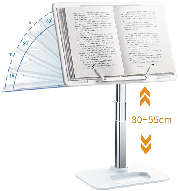 ZOZOFO 스탠드 독서대/침대 위 독서 거치대/높이 각도 조절 북스탠드 거치대/노트북 아이패드 프로젝터 거치대, 승강거치대, 승강거치대