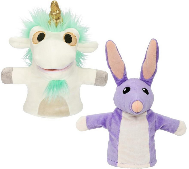 Bluey Unicorse and Bob Bilby 플러시 인형 2개 팩 20.3-22.9cm(8-9인치) 작은 손을 위해 만든 부드러운 동물 인형 만 3세 이상 아동용, Bluey Unicorse and Bob Bilby 플