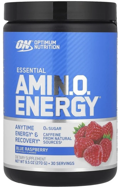 옵티멈 뉴트리션 에센셜 아미노 에너지 블루 라즈베리 Optimum Nutrition Essential Amin.O. Energy® Blue Raspberry 270g, 1개 - 쿠팡