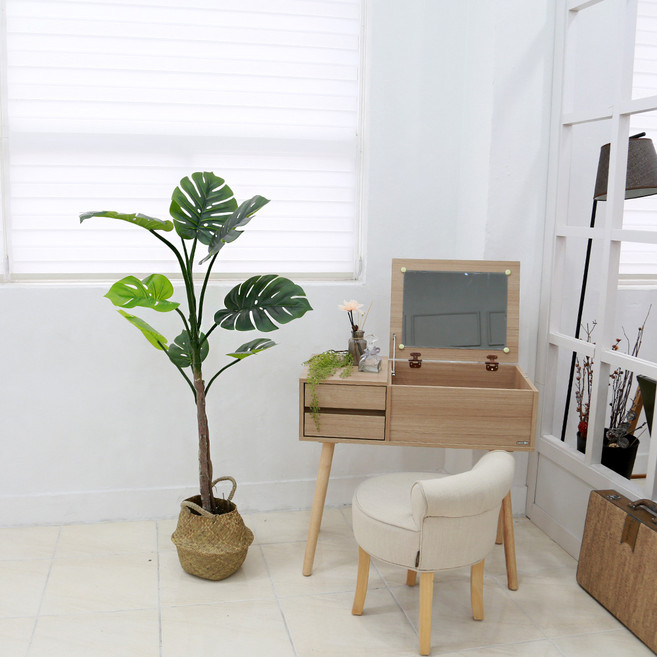 조화나무 화분 인테리어 열대 인조나무 내츄럴라인 몬스테라, 1개, 내츄럴라인 몬스테라 130cm