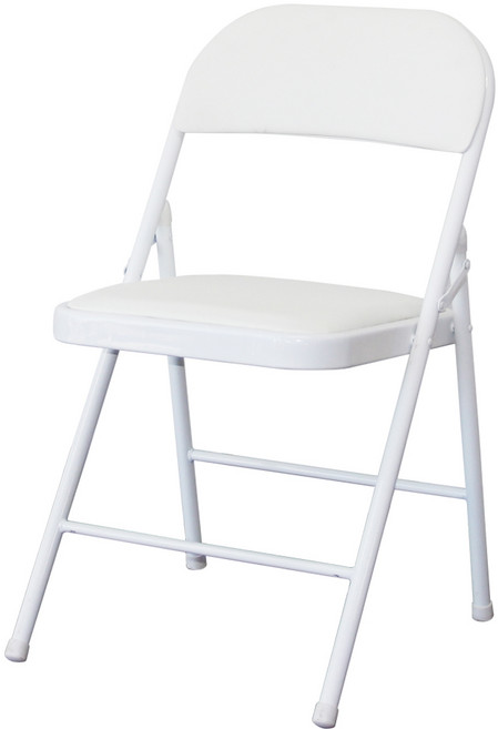 RM디자인 간이 교회 행사용 사무용 접이식 의자, 화이트