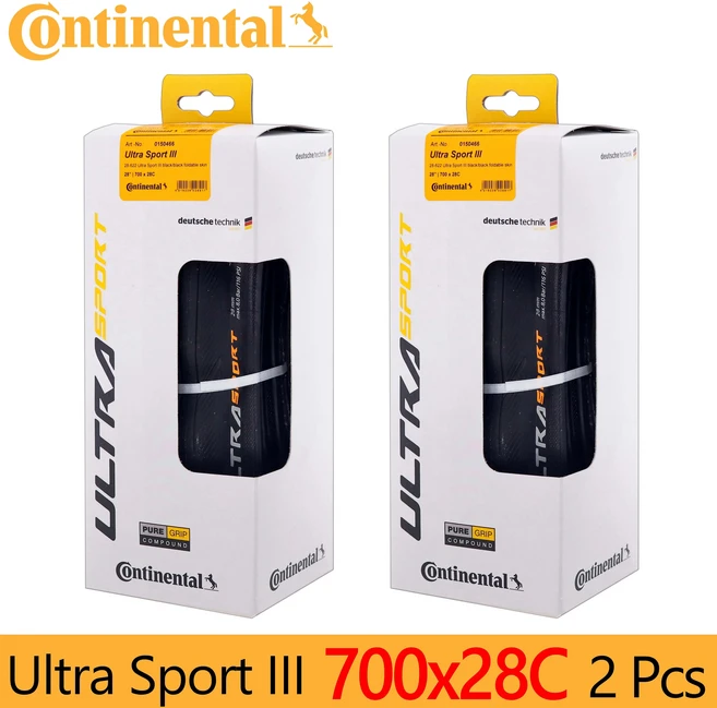 1쌍 Continental ULTRA SPORT III 도로 타이어 700x23/25/28C 자전거 클린처 접이식, 03 700X28C 2PCs