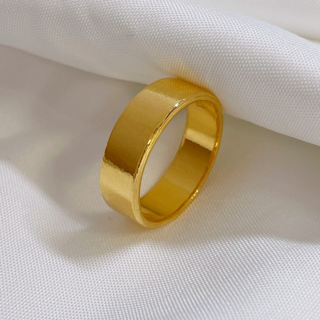 (골드쏭)순금 24k 금 평반지 민자 남자 여자 평 링 커플 커플링 기본 반지 선물 7.5g(2)