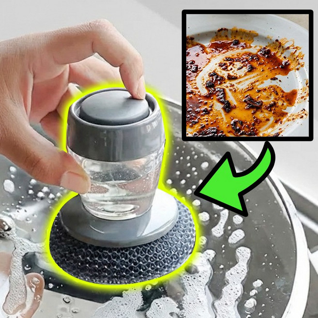 제로흠집 노스크래치 무흠집 찌든때 펌핑형 수세미, 1세트