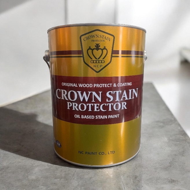 오일스테인 오일스텐 나무 방수 데크 목재용 방부목 페인트, 베이직 투명, 1개, 4L