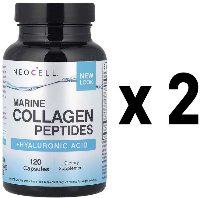 네오셀 마린 콜라겐 펩타이드 히알루론산 120정 2개 - 쿠팡