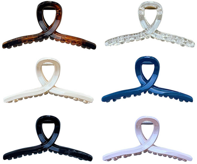 [6개1세트] ﻿워더미 페미닌 꼬임 올림머리 반머리 집게핀 세트 CF201