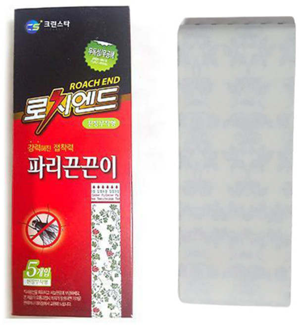 크린스타 로치엔드 파리끈끈이 천장부착형 5매입, 1세트