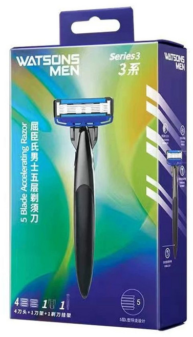 랩스 손흥민 면도기 4개 면도날 1개 핸들, K. S3 시리즈 4개 블레이드 1개 랙 1개