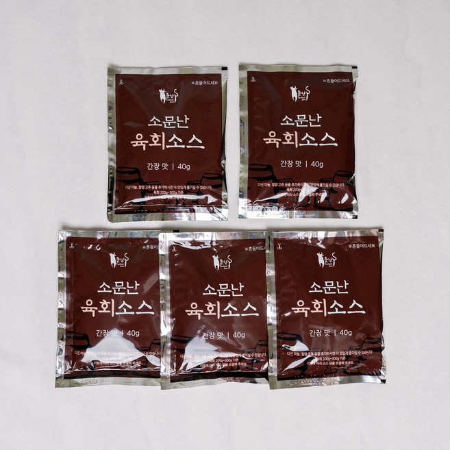 올패드 소문난 육회소스 간장맛, 40g, 100개