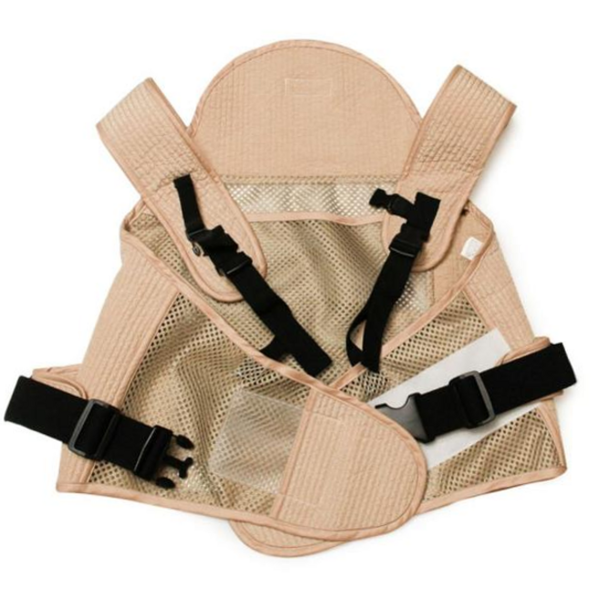 베이비꼬 여름망사 아기띠형 인견포대기, 열심아빠 인견그레이