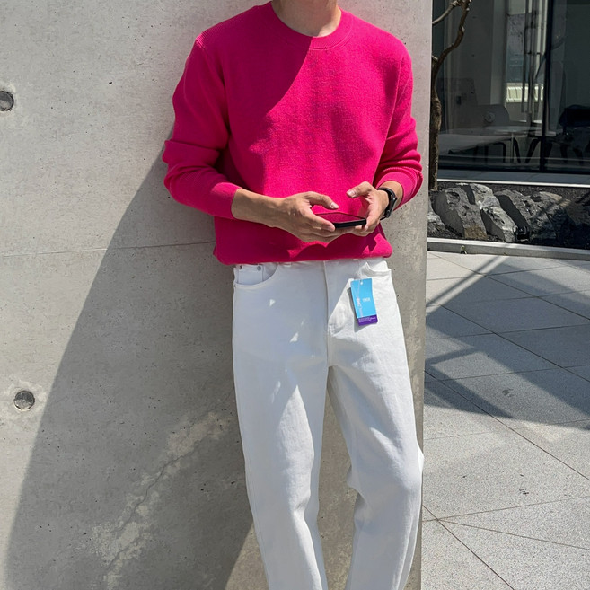 멜트 메리노울 하찌 라운드 니트