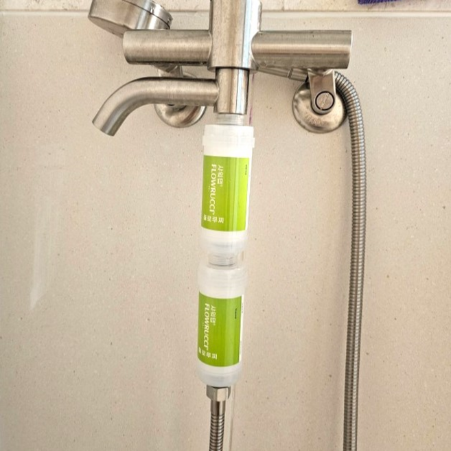 플로루찌 샤워 연수기 석회수 석회제거 샤워기 필터