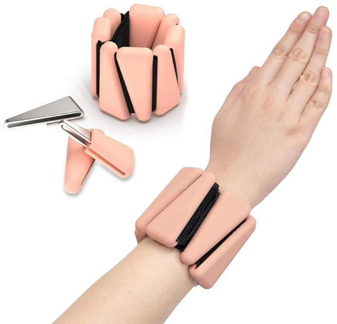 수영 중량밴드 팔 손목 무게주머니 아쿠아 훈련용, 업그레이드 블루 2파운드 450gx2