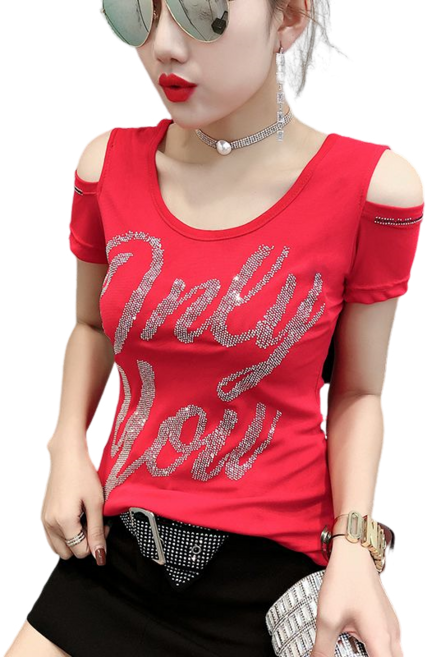 라인댄스복 스포츠댄스복 여자 상의 티셔츠 연습복 뉴타임즈 Women's T-shirt F2505027