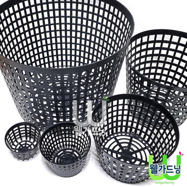 조이가든센터 망포트 뿌리발달 화분, 10호, 검정색