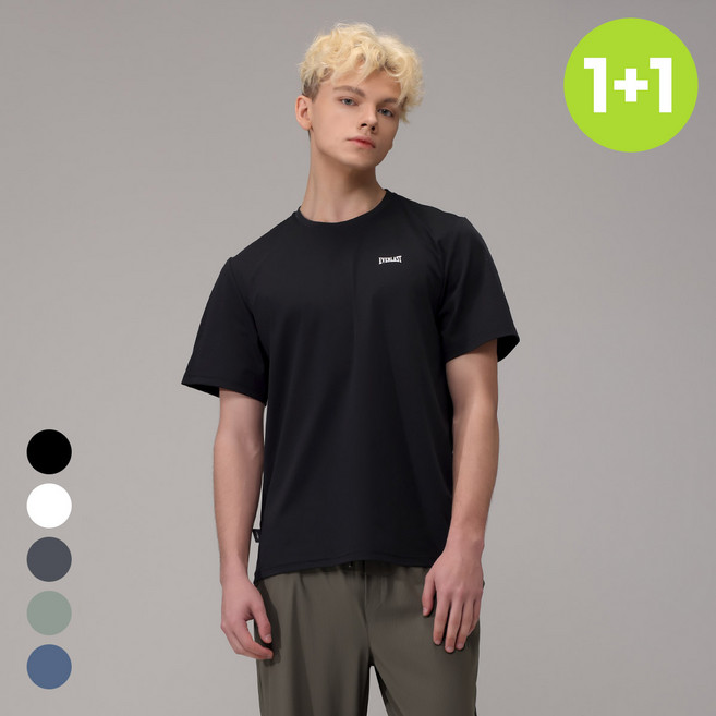 1+1 에버라스트 기능성반팔 쿨티셔츠 냉감티