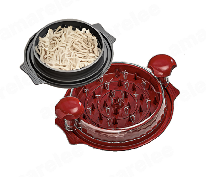 닭가슴살 찢기 슬라이서 고기 찢는 기구 야채다지기 닭가슴살분리기, 붉은색, 2개