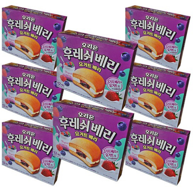 오리온 후레쉬요거트베리 336g 12개입 8개