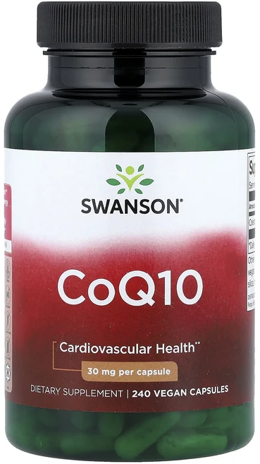 Swanson CoQ10 30mg 캡슐 240정, 1개 - 쿠팡