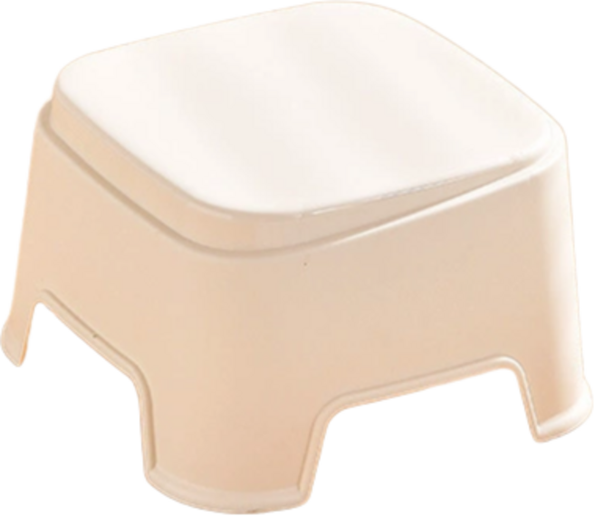 塑膠加厚圓凳 小凳子 穿鞋椅 踩腳凳 塑膠椅, 1個, 小號