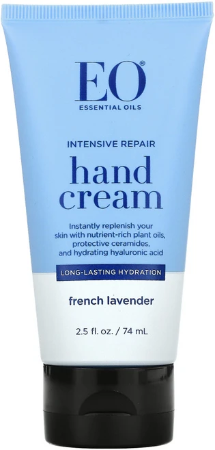 EO Products 인텐시브 리페어 핸드 크림 프렌치 라벤더 2.5 fl oz (74 ml) 2팩, 1개, 74ml - 쿠팡