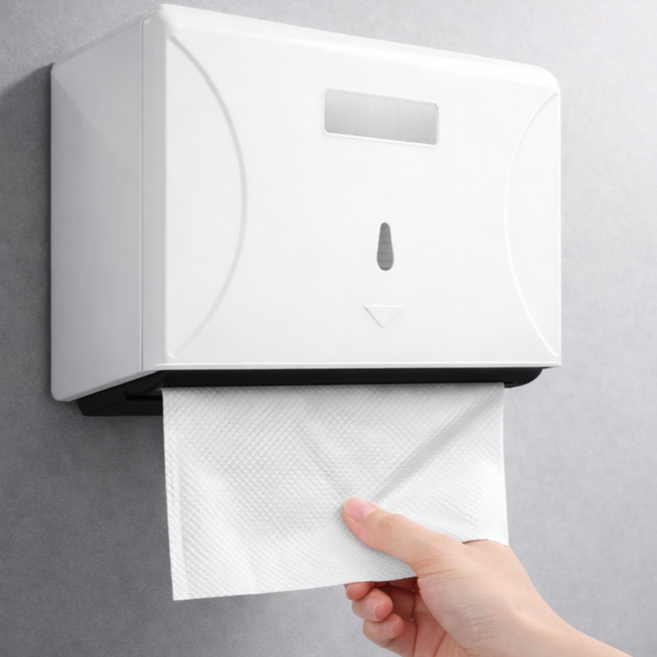 벨로르 낭비절감 핸드타올 케이스, 화이트, 1개