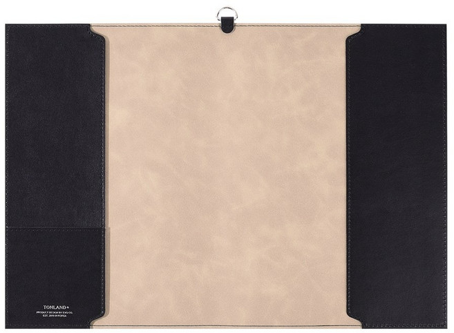 톤랜드 가죽 베이직 북커버, 1개, 블랙 3사이즈