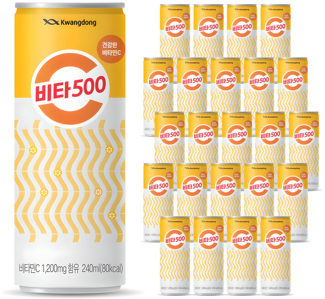 비타500 캔, 240ml, 24개