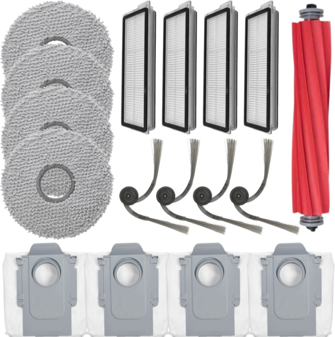 비브랜드 로보락 Qrevo L 큐레보 엘 로봇청소기 물걸레 먼지봉투 브러쉬 필터 호환 부품, 1세트, 소모품