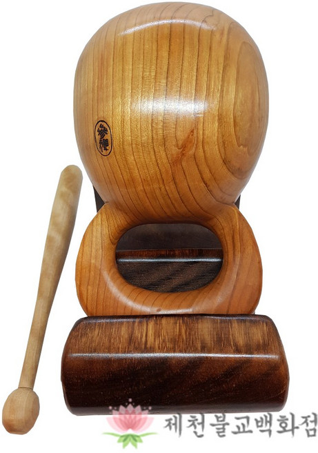 소리가좋은목탁.민자목탁 (목탁받침별도구매), 2.7치, 1개