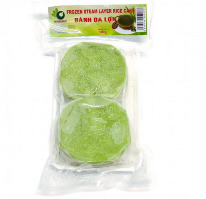 베트남 BANH DA LON 냉동 반다론 녹두 떡 케이크 1봉지500g, 1개, 500g