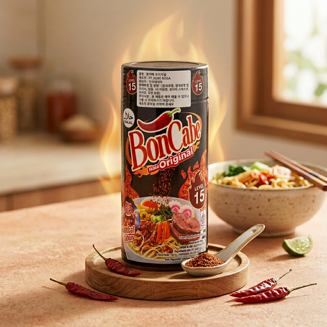 BONCABE ORIGINAL 40g 본카베 라사 오리지널 레벨15 인도네시아 건고추 미원, 1개