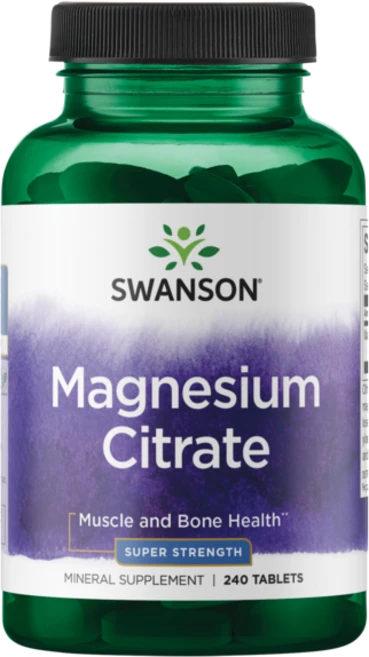 스완슨 수퍼-스트렝스 매그네슘 시트레이트 225 mg 타블렛, 240정, 1개, 240정 - 쿠팡