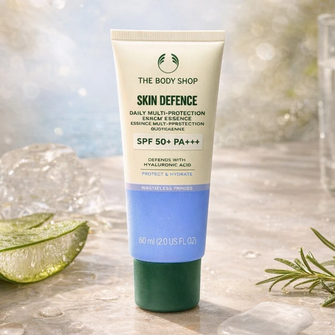 더바디샵 스킨디펜스 데일리 멀티 프로텍션 라이트 에센스 60ML, 1개 - 쿠팡