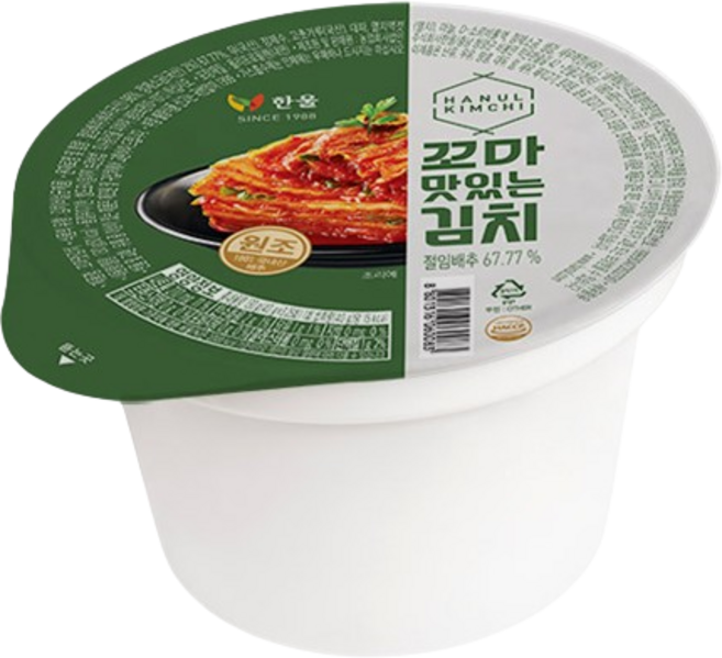 한울 국내산 맛김치 130g 꼬마김치 편의점 여행용 캠핑용 해외여행용, 1개