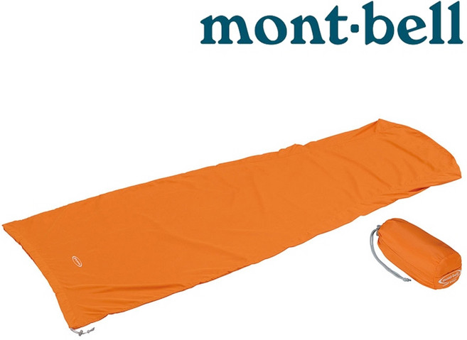 台灣黑熊 日本 mont-bell 1121197 Camp Sheet 睡袋內套, 深橙 (BGD), 1個