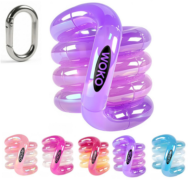 LJL 탱글 스타일 온도감 변색 장난감 키덜트 피젯 토이 집중력 향상 스트레스 해소 손 장난감, 1개, 별빛