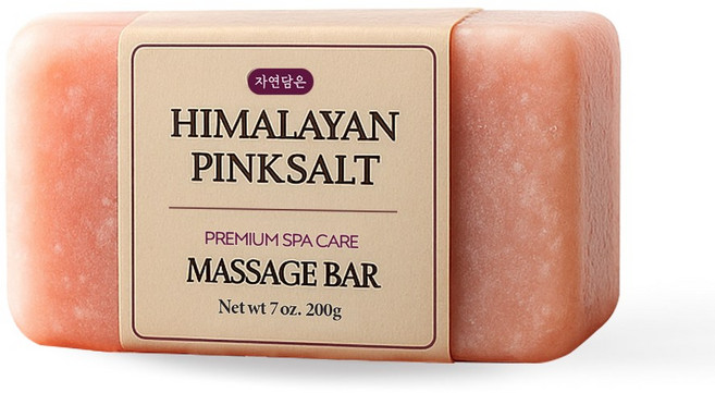 천연 히말라야 미네랄 마사지바 핑크솔트 발 각질 제거 마사지 스톤 디톡스 괄사 소금, 1개, 라이트핑크