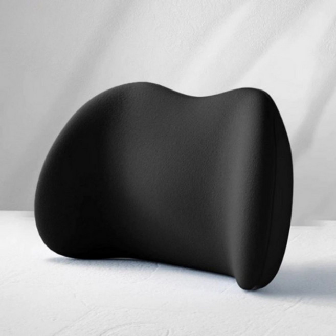 누띤 차량용 메모리폼 허리쿠션, 1개, 블랙