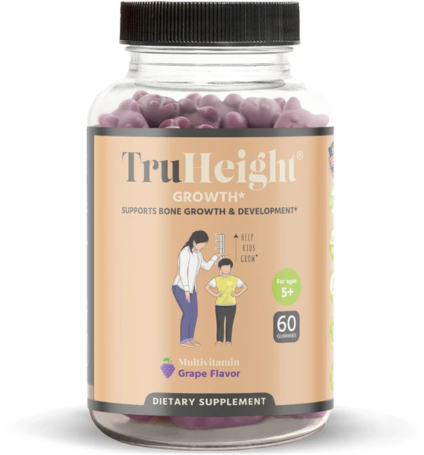 트루하이트 키즈 어린이 구미 젤리 종합비타민 만5세이상 포도맛 60구미젤리 아르기닌 황기, 1개, 60정 - 쿠팡