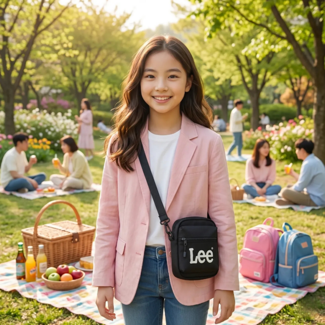 Lee 리 핸들 미니 슬림 크로스백 여성 학생 키즈 LEJU 남성 여행용