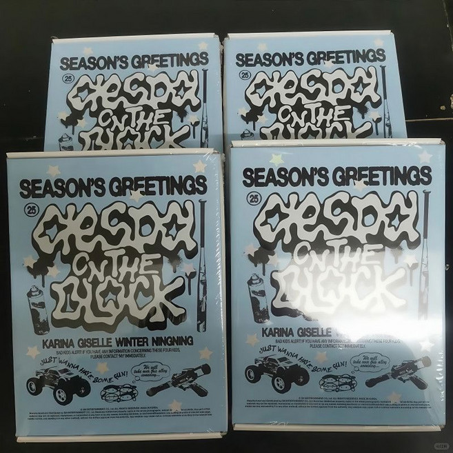 aespa 2025 桌曆 全新未拆, 1個, aespa 2025檯曆全新未拆封送AM特典卡一套