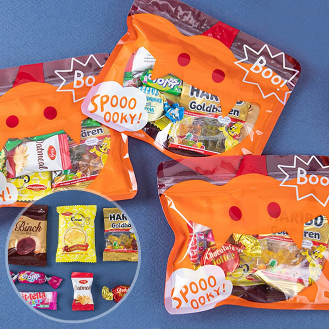할로윈 호박 주머니 간식꾸러미 초등학교 학생 선물, 1개