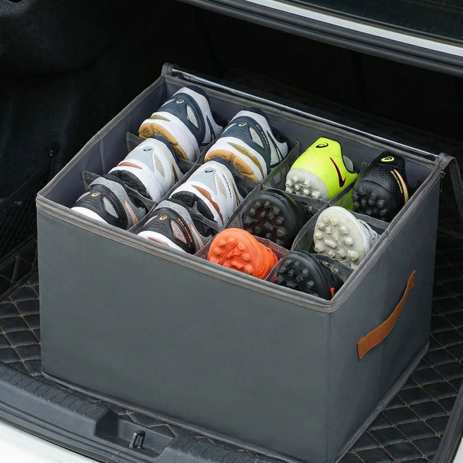 슬러피 트렁크 신발수납함 차량용 신발장 자동차 신발보관함, 그레이