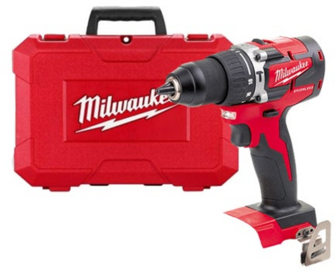 정품 밀워키 18V 충전 해머드릴 본체+케이스포함 M18 CBLPD-0, 1개